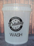 Bristol Detailing Supplies Wash/Rinse/Wheels Bucket with BDS Logo
