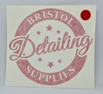 Bristol Detailing Supplies Window Sticker 125mm/12.5cm